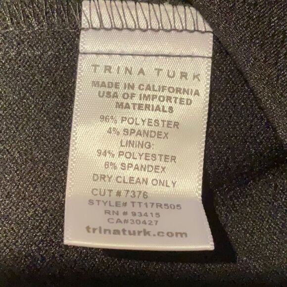 TRINA TURK NWT CAMARI CHOKER COLLAR SHEATH DRESS BLACK SIZE 8 - Picture 9 of 9